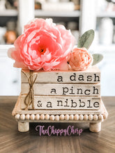 Load image into Gallery viewer, Stamped Book Stack - a dash a pinch & a nibble