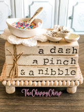 Load image into Gallery viewer, Stamped Book Stack - a dash a pinch & a nibble