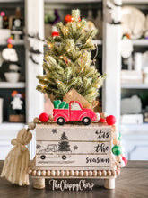 Load image into Gallery viewer, Stamped Book Stack - ‘tis the season