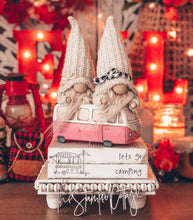 Load image into Gallery viewer, Stamped Book Stack - Lets go camping