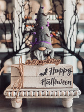 Load image into Gallery viewer, Stamped Book Stack - Happy Halloween