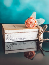 Load image into Gallery viewer, Stamped Book Stack - She believed with all her heart she could… so she did