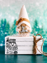 Load image into Gallery viewer, Stamped Book Stack - Reindeer Sleigh Rides