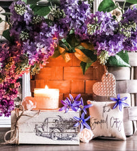 Load image into Gallery viewer, Stamped Book Stack - Flower Truck