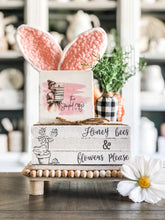 Load image into Gallery viewer, Stamped Book Stack - Honey bees & flowers please