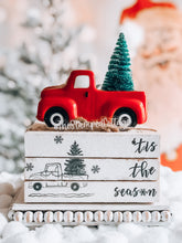 Load image into Gallery viewer, Stamped Book Stack - ‘tis the season