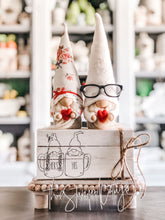 Load image into Gallery viewer, Stamped Book Stack - Gnomes in Rae Dunn his & hers mugs