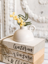 Load image into Gallery viewer, Small Ceramic Bud Vase With Round Handle