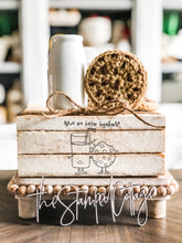 Load image into Gallery viewer, Stamped Book Stack - Milk and cookies, We are better together