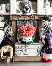 Load image into Gallery viewer, Stamped Book Stack - it’s just a bunch of Hocus Pocus with Binx, black cat