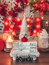 Load image into Gallery viewer, Stamped Book Stack - Fall Sweet Fall, Maple Leaf, Fall Leaf