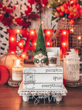 Load image into Gallery viewer, Stamped Book Stack - Pumpkin Spice Everything