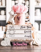 Load image into Gallery viewer, Stamped Book Stack - Love you beary much