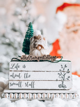 Load image into Gallery viewer, Stamped Book Stack - Life is about the small stuff