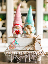 Load image into Gallery viewer, Stamped Book Stack - full color - gnome couple in love