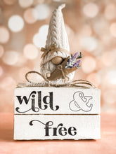 Load image into Gallery viewer, Stamped Book Stack - Wild & free - retro