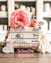 Load image into Gallery viewer, Stamped Book Stack - Love you more