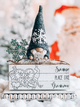 Load image into Gallery viewer, Stamped Book Stack - Snow place like gnome