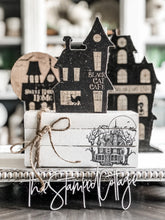 Load image into Gallery viewer, Stamped Book Stack - Haunted House, Mansion, Castle