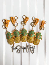 Load image into Gallery viewer, Pineapple tassel keychain - great add on!