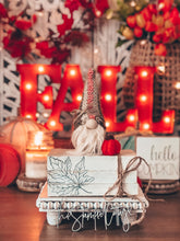 Load image into Gallery viewer, Stamped Book Stack - Maple Leaf, Fall Leaf