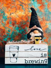 Load image into Gallery viewer, Stamped Book Stack - Love is brewing