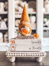 Load image into Gallery viewer, Stamped Book Stack - full color -  Sweets &amp; Treats with candy corn gnome
