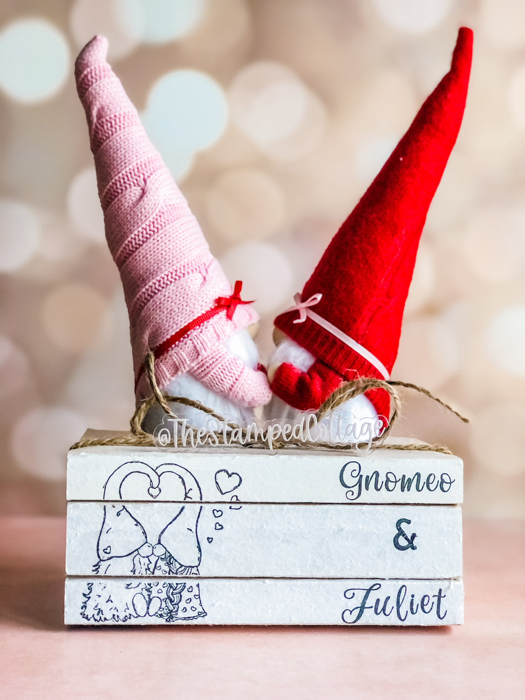 Stamped Book Stack - Gnomeo & Juliet