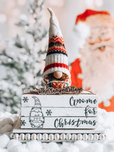 Load image into Gallery viewer, Stamped Book Stack - Gnome for Christmas
