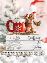 Load image into Gallery viewer, Stamped Book Stack - Cookies &amp; Cocoa

