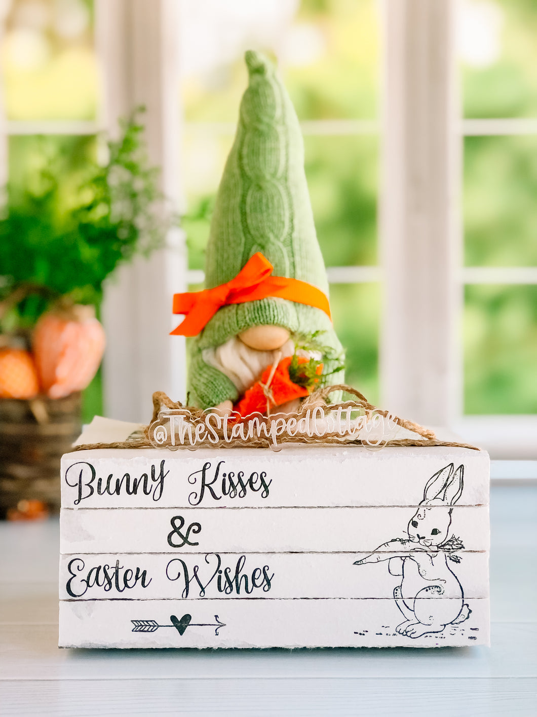 Stamped Book Stack - Bunny kisses & Easter Wishes